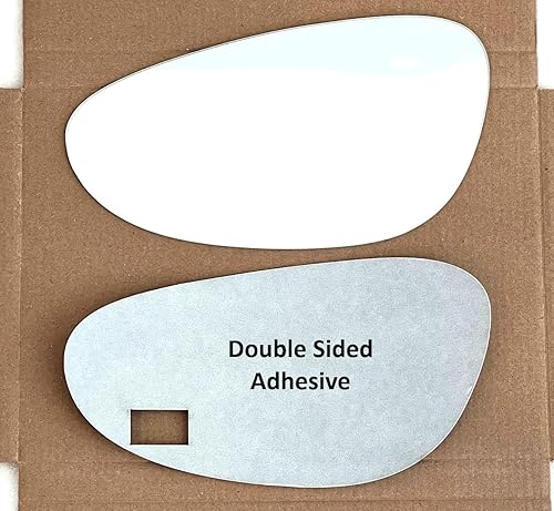 Nuevo reemplazo espejo plano vidrio con adhesivo de tamaño completo para Porsche 996 911 Boxster conductor vista lateral izquierda izquierda