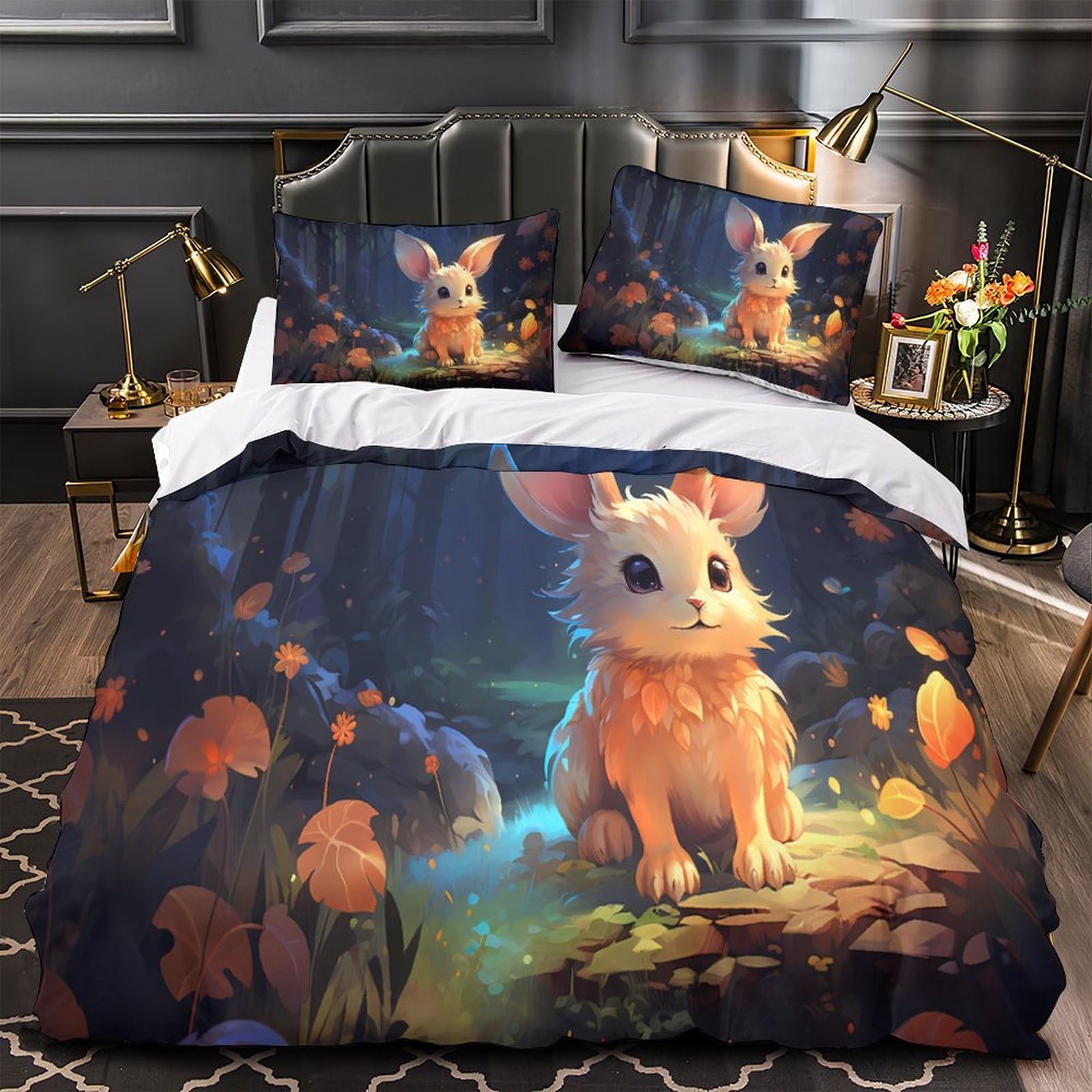 Housse de couette fermeture éclair lapin 140x200 pour en finir avec les draps froissés