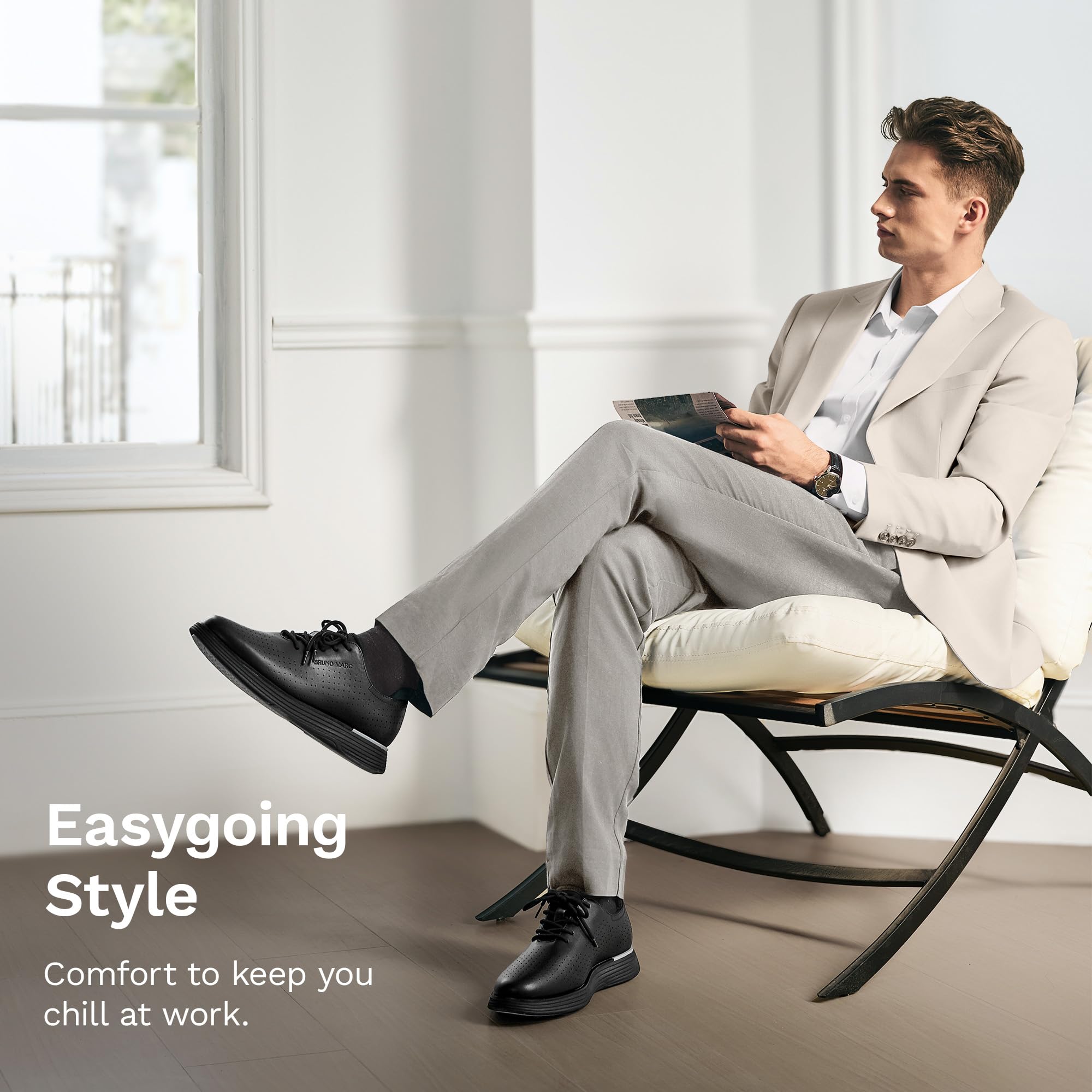 Bruno Marc Men's MaxFlex Fashion Dress Sneakers Oxfords Classic Casual Shoes