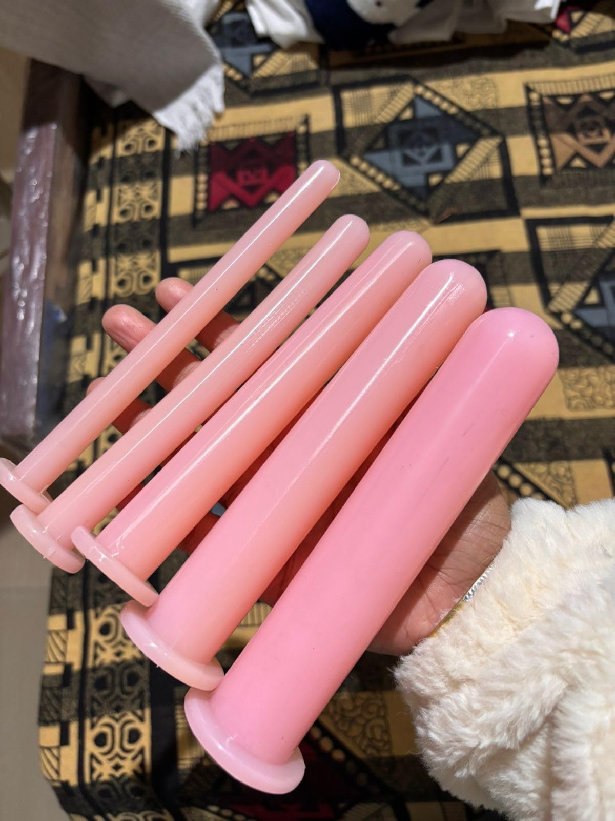 V-Trainers with BPA Free Silicon Mattrial | Set in 5 Diameter Sizes - 1.2 cm, 1.5 cm, 2.05 cm, 2.55 cm, 3.13 cm | Each Dilator Length 6.25 inch