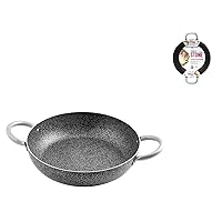 Home Family Stone Tegame Antiaderente con 2 Manici, Pietra