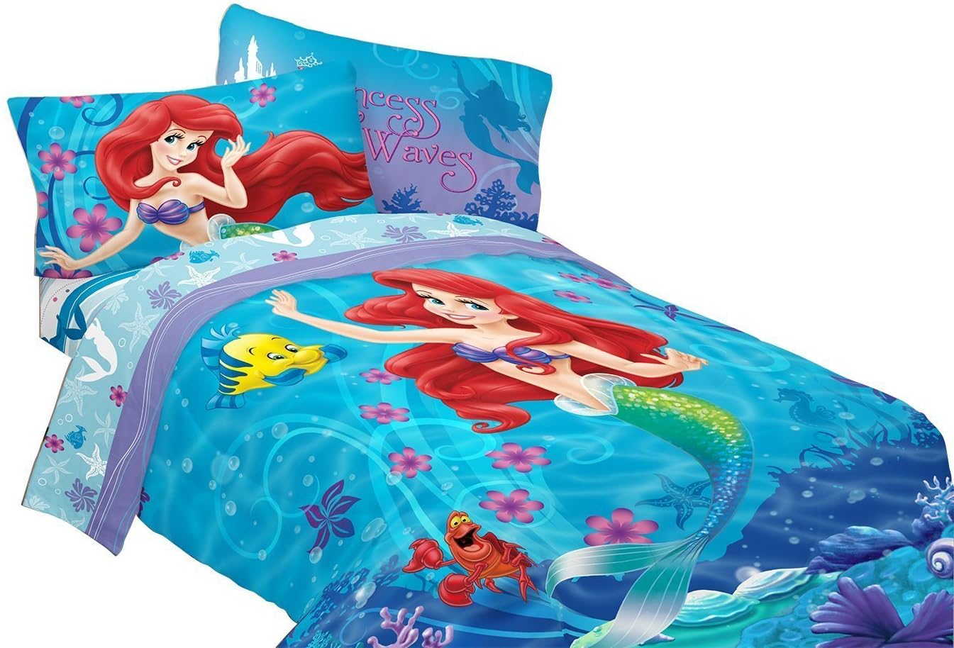 Amazon ディズニープリンセス リトルマーメイド アリエル 掛け布団 コンフォーター シングル 並行輸入品 並行輸入品 掛けふとん オンライン通販