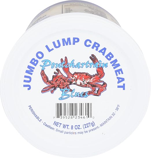 PONTCHARTRAIN BLUE CRAB Jumbo Lump Crabmeat, 8 OZ
