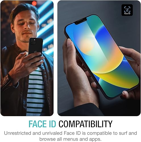 Miniatura 6 de Purity - Protector de pantalla diseñado para iPhone 14 2022 (paquete de 3) protectores de pantalla de vidrio templado, compatibles con fundas