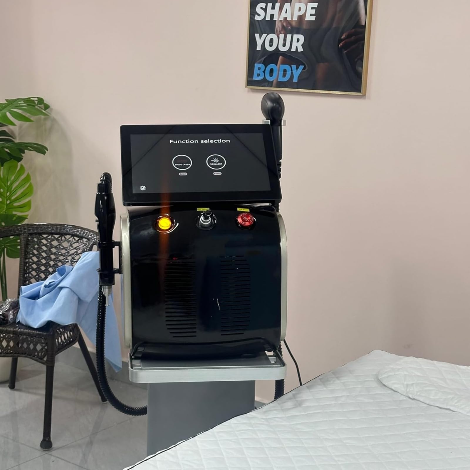 4000W 2 in 1 laser picosecond rimozione del tatuaggio macchina + 808 diodo laser depilatore punto di raffreddamento per la depilazione permanente