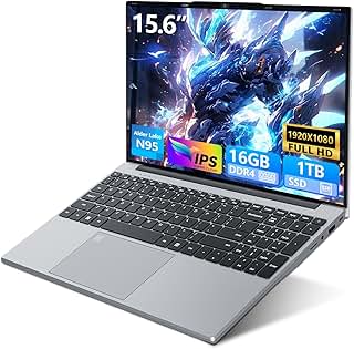 Laptop 15.6 inch, Win11 Laptop 16GB DDR4 RAM 1TB SSD, Celero