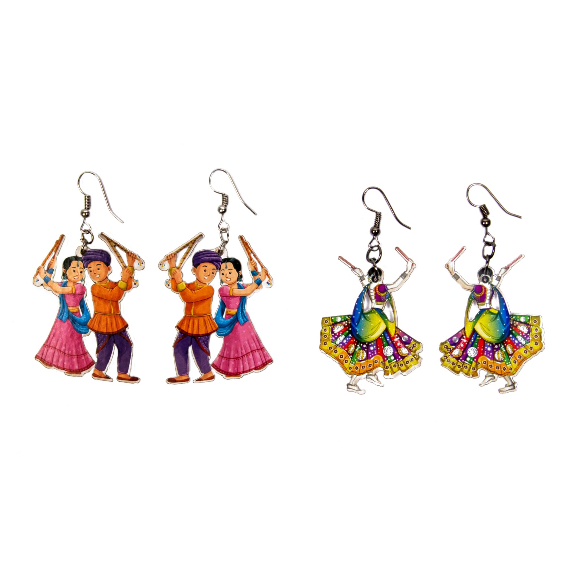 Feyre Navratri Earrings Latest Stylish Alloy Earring for Women Pack of 2 | Multicolor (B0DCW5F18J) Amazon Price History, Amazon Price Tracker