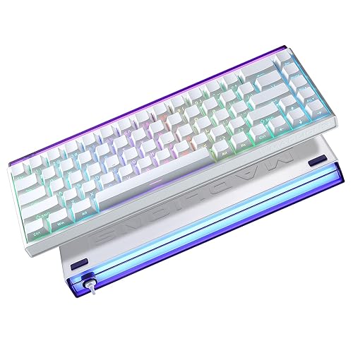 MIKIBY Mad Nano 68 Rapid Trigger Custom Mechanical Keyboard with Hall Effect Magnetic Switch,8K Hz Polling Rate,Side-Printed PBT Keycaps, RGB Backlit 60% QMK Wired Keyboard for Mac/Win