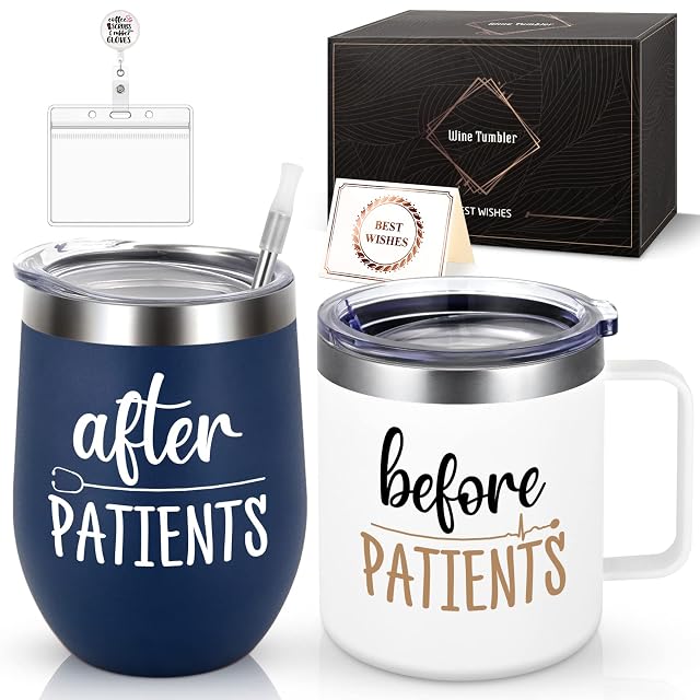 LiqCool Before Patients After Patients Set for Men Appreciation Gifts Set for Nurses Doctors Assistants White Coat Ceremony