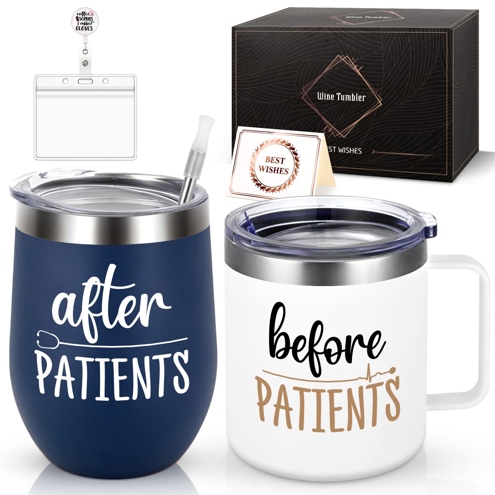 LiqCool Before Patients After Patients Set for Men Appreciation Gifts Set for Nurses Doctors Assistants White Coat Ceremony