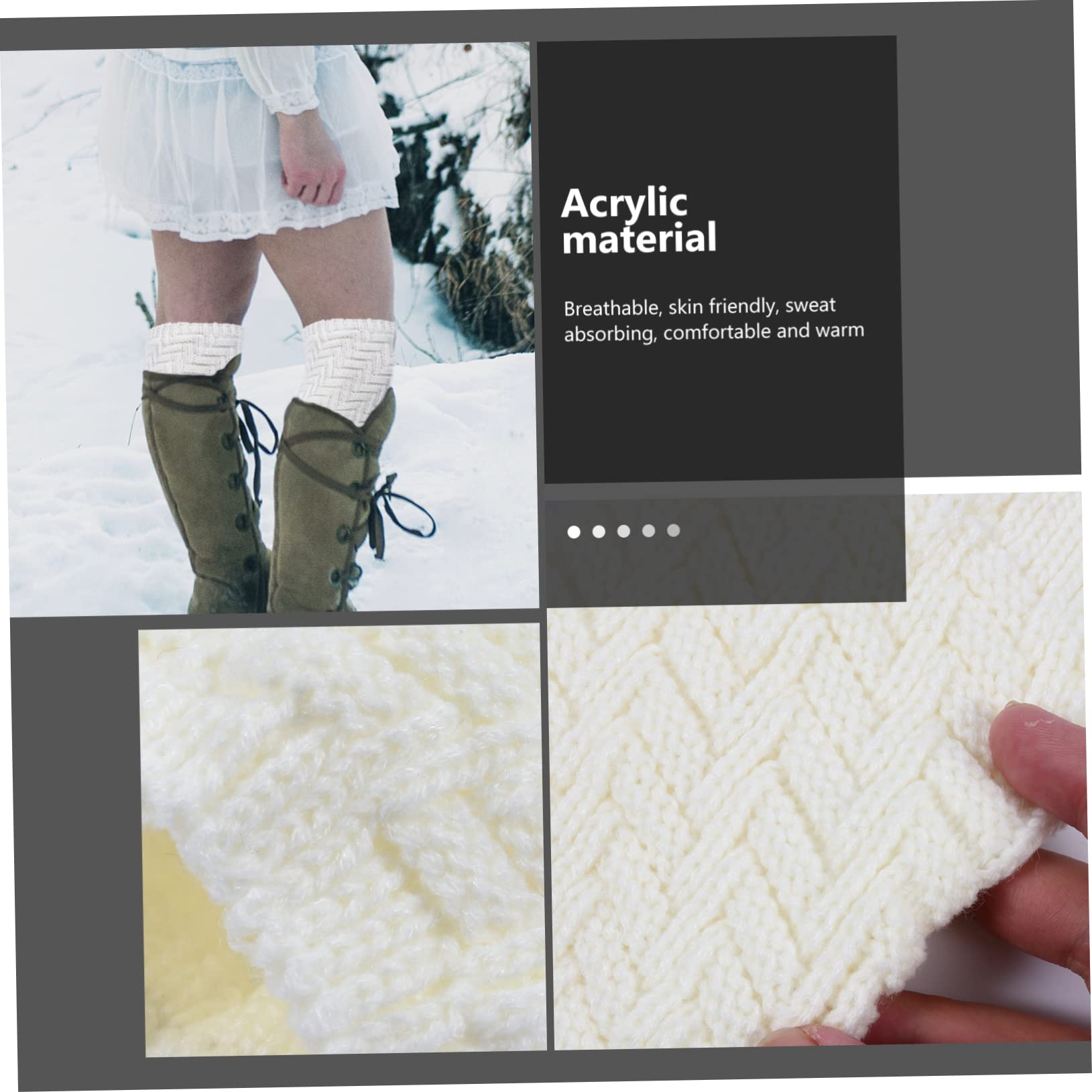 FRCOLOR Weightlifting Knee Wraps Compression Knee Warmers Neoprene Brace Decor Kneecap Warm and Comfortable Leg Sleeve