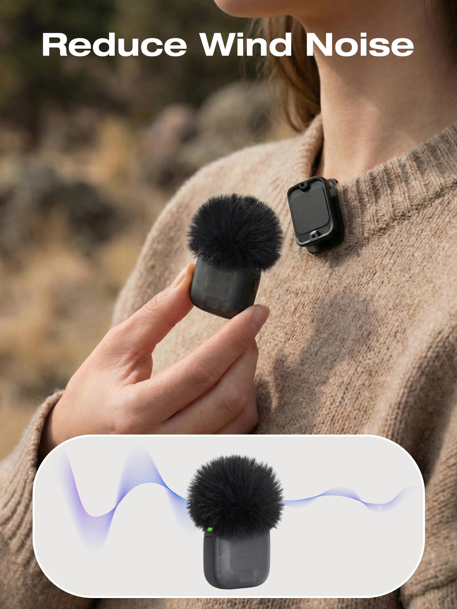 Amazon.com: SUNMON 2 Packs Furry Windscreen for DJI Mic 3