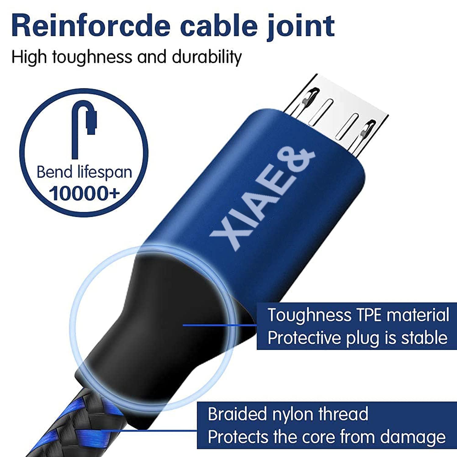 Cavo USB Type-C Intrecciato In Nylon Per Realme 7 Pro – Ricarica Rapida E Sincronizzazione (1,3 Metri, Colore Oro)