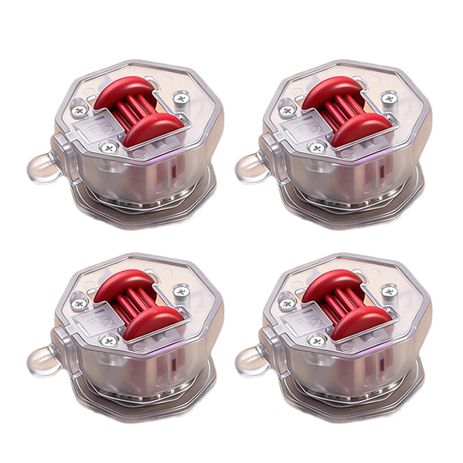 4Pcs Casters Wheel with Brake 360 Degree Rotation Sticky Pulley Sliders Appliance Rollers for Kitchen Appliances Adhesive Casters Wheel