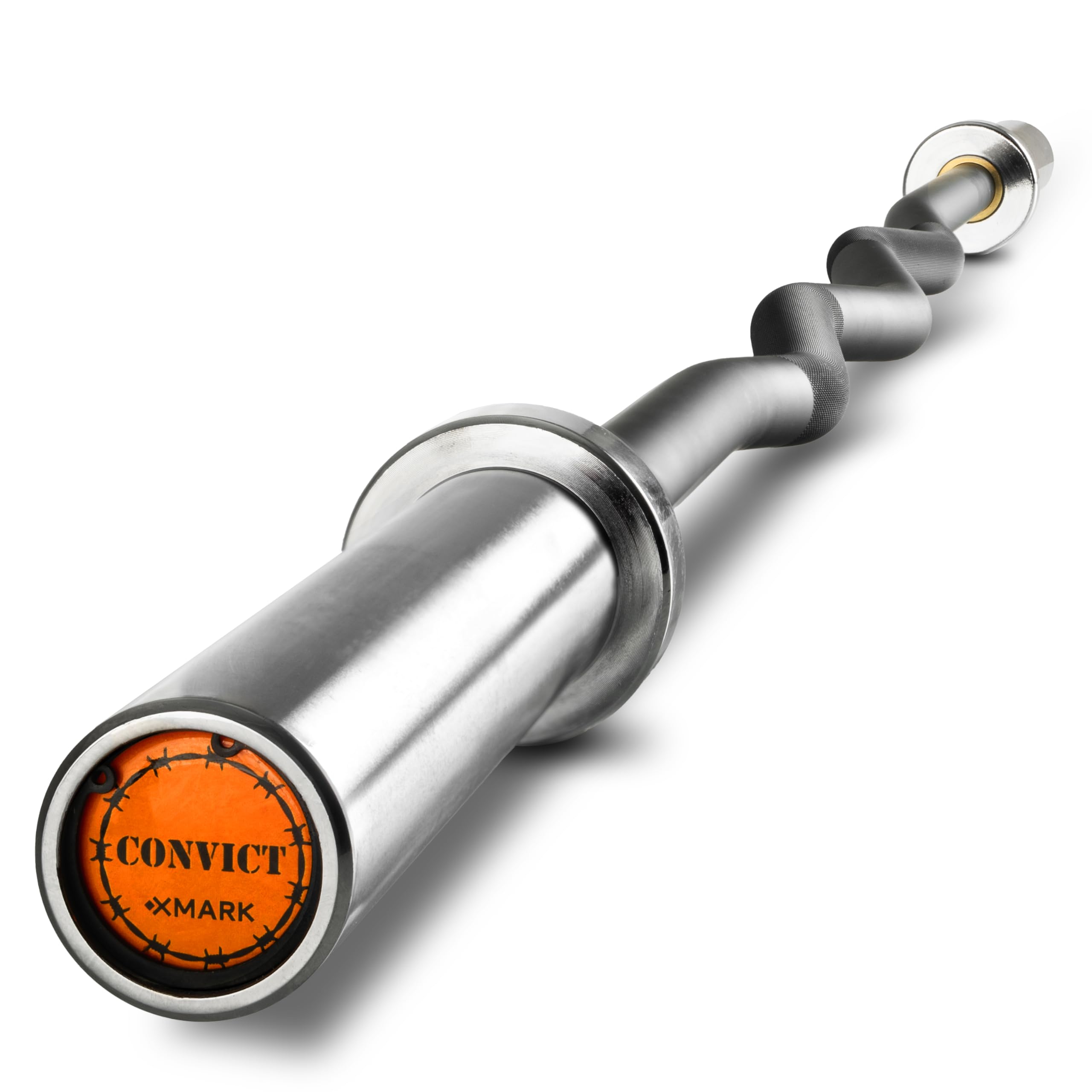 XMARK CONVICT Rackable EZ Curl Bar for Power Racks, Squat Racks, and Olympic Benches – Ideal for Bicep Curls, Skull Crushers, and Tricep Extensions