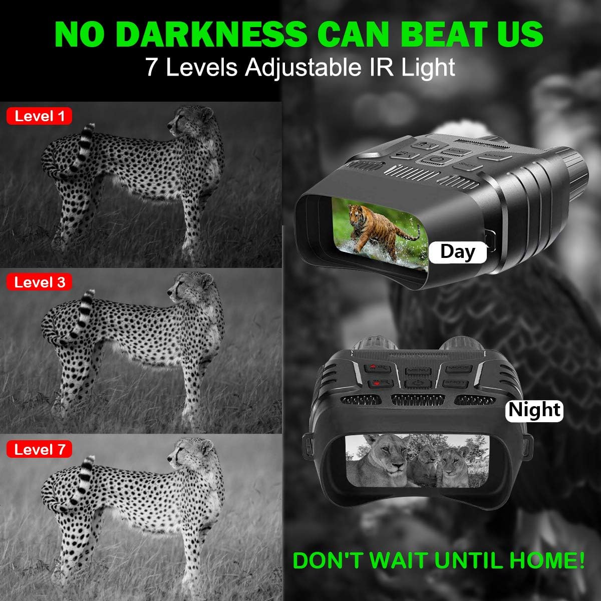 Buу 1 gеt 1 Night Vision Goggles, Night Vision Binoculars for Complete Darkness Digital Infrared Binoculars with Night Vision with 32 GB Memory Card for Hunting & Surveillance