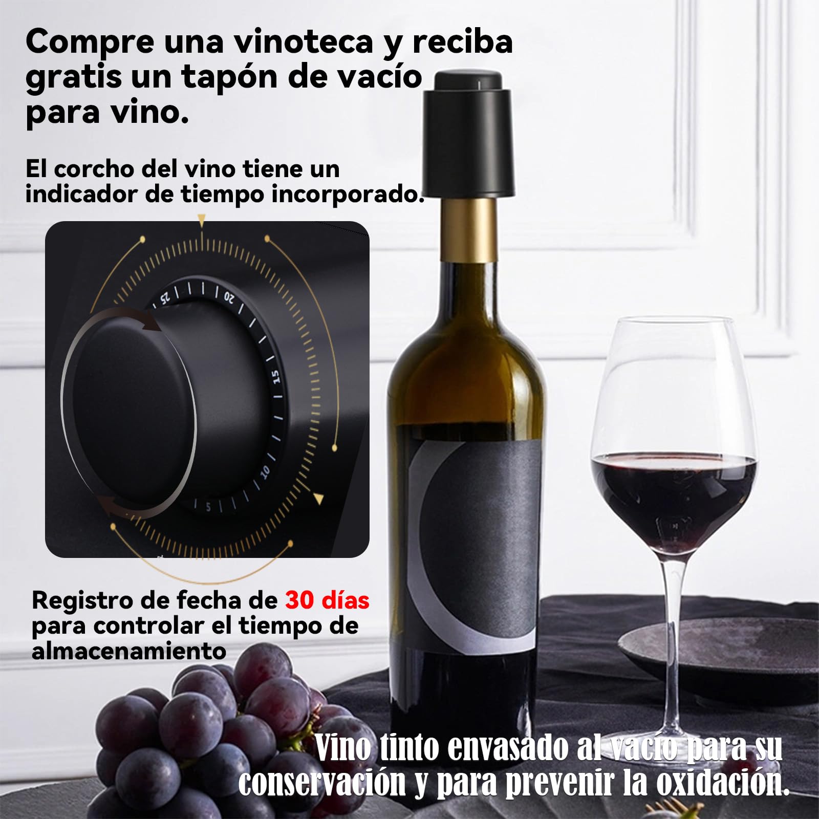 Enfriador de vino eléctrico de doble botella, enfriador de 2 botellas para vino y champán estándar de 750 ml, acero inoxidable con control táctil, refrigeración 24 horas para cocina, bar, fiesta