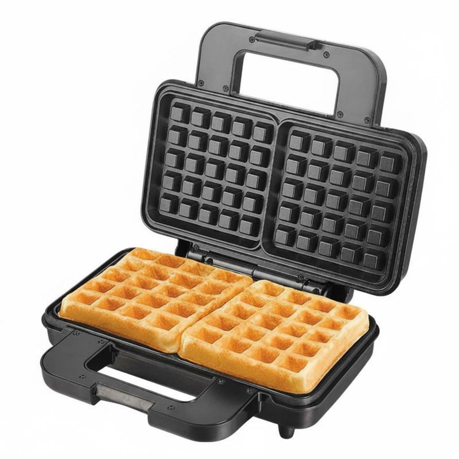 Multi-Functional Sandwich Press Easy to Clean Electric Waffle Appliance Non-Stick Double Waffle Appliance Cool Touch Handle for Home, Waffle-image-12
