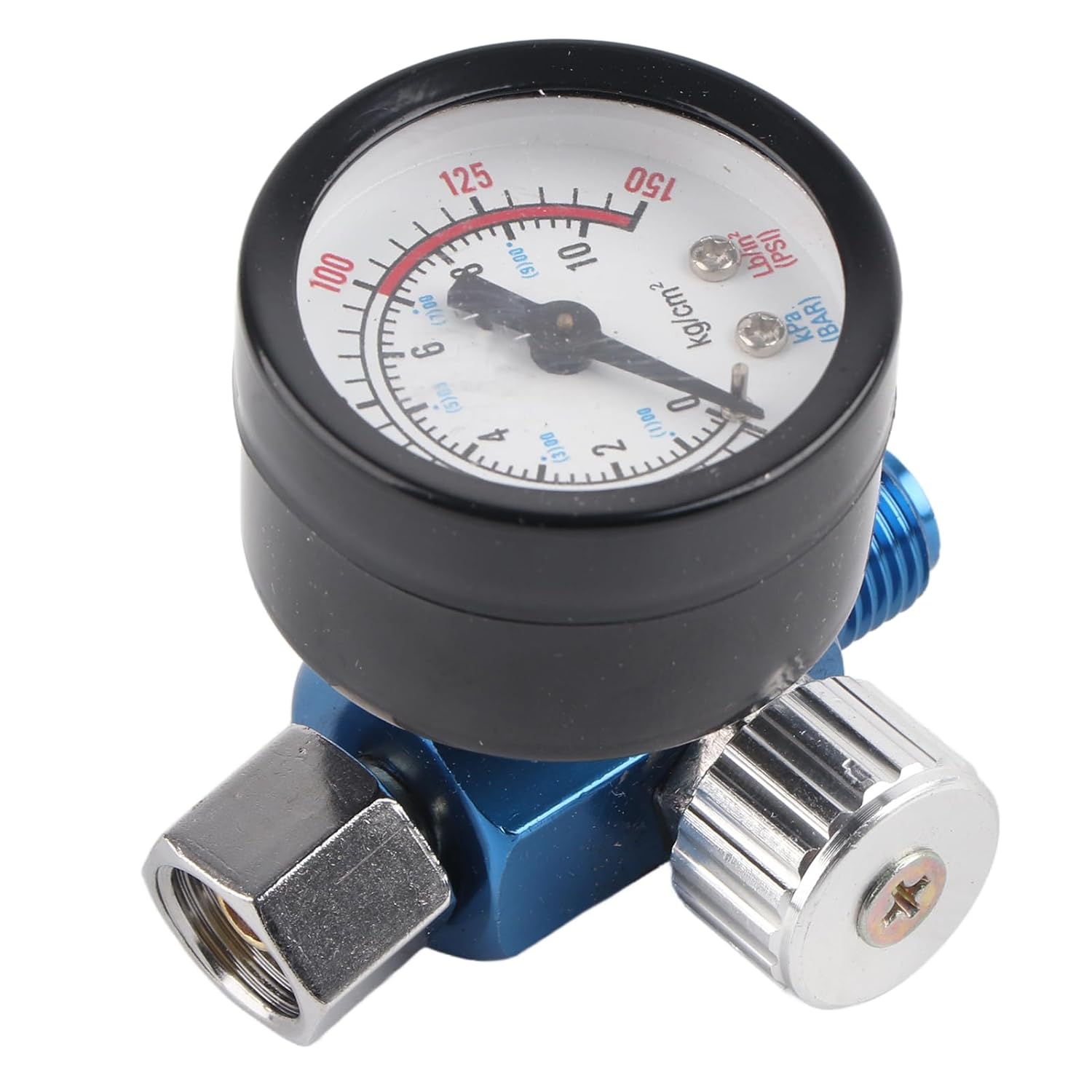 Air Pressure Regulator, 1/4" Air Gauge Water Compressor Moisture Trap Spray Filter Separator Tool