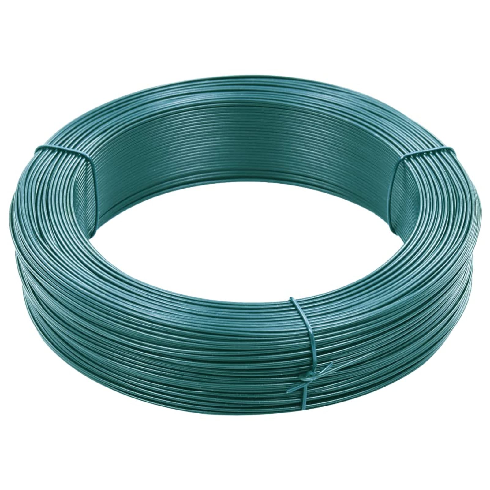 LAPOOH Filo per Recinzioni 250m 0,9/1,4 mm in Acciaio Verde Nerastro,per Legatura Giardino,Filo Tensione Recinzione,Fai da te-144474