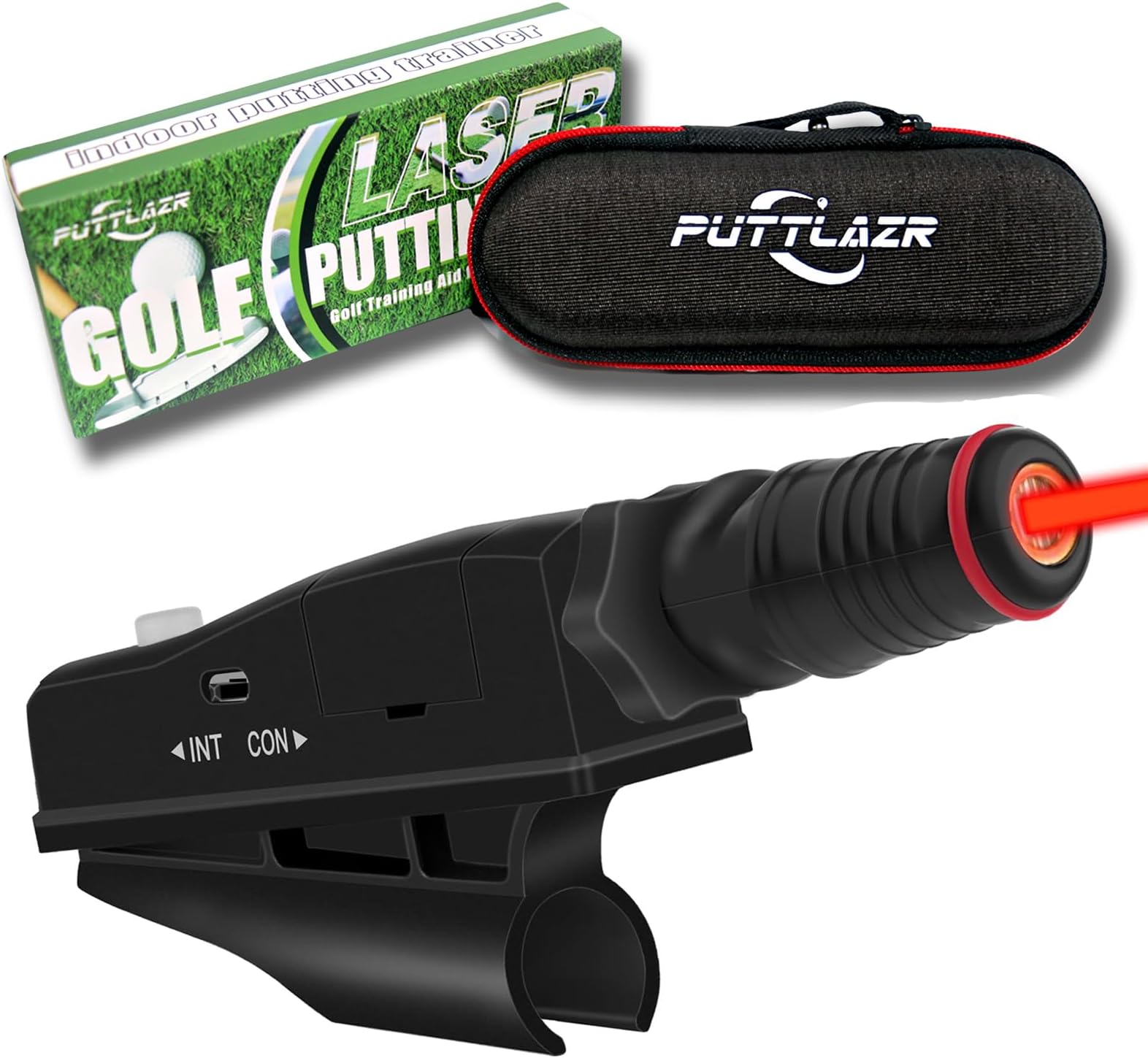 Indoor Golf Training Aid, Putting Trainer for Perfect Alignment Tool, Red Line Putt Pro, Ideal Gift for Men, Golf Accessories for Men
