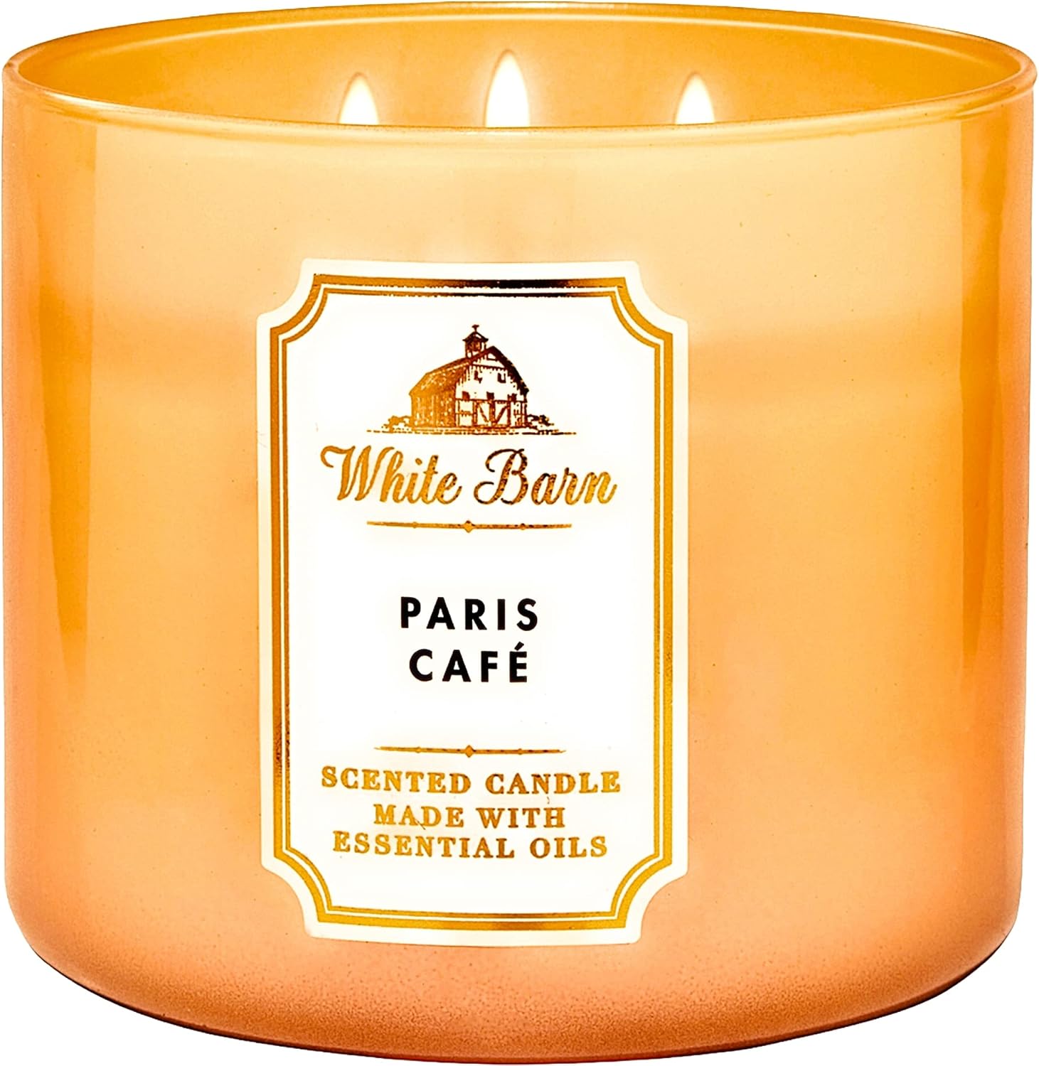 White Barn Bath & Body Works 3 Wick Candle Paris Cafe