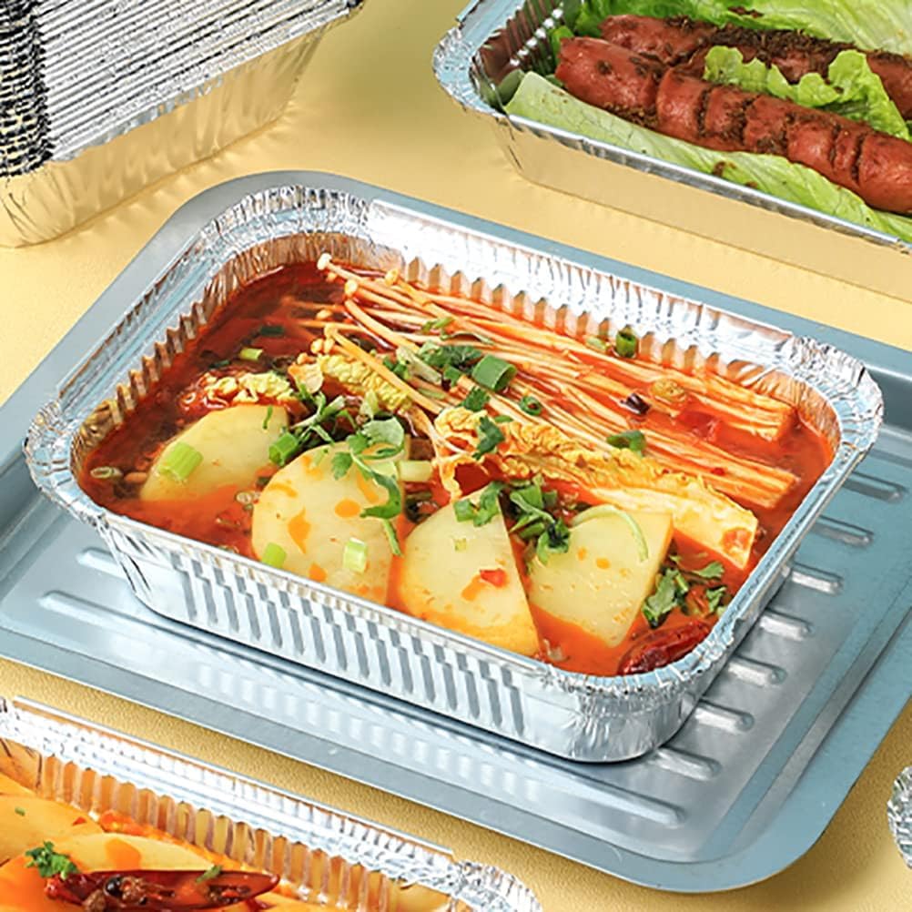 Interfold 200 fogli di alluminio pretagliati, 30,5 cm x 27 cm, pellicola da cucina pop-up, tirare e avvolgere il foglio di alluminio goffrato per arrostire, rivestimento della griglia