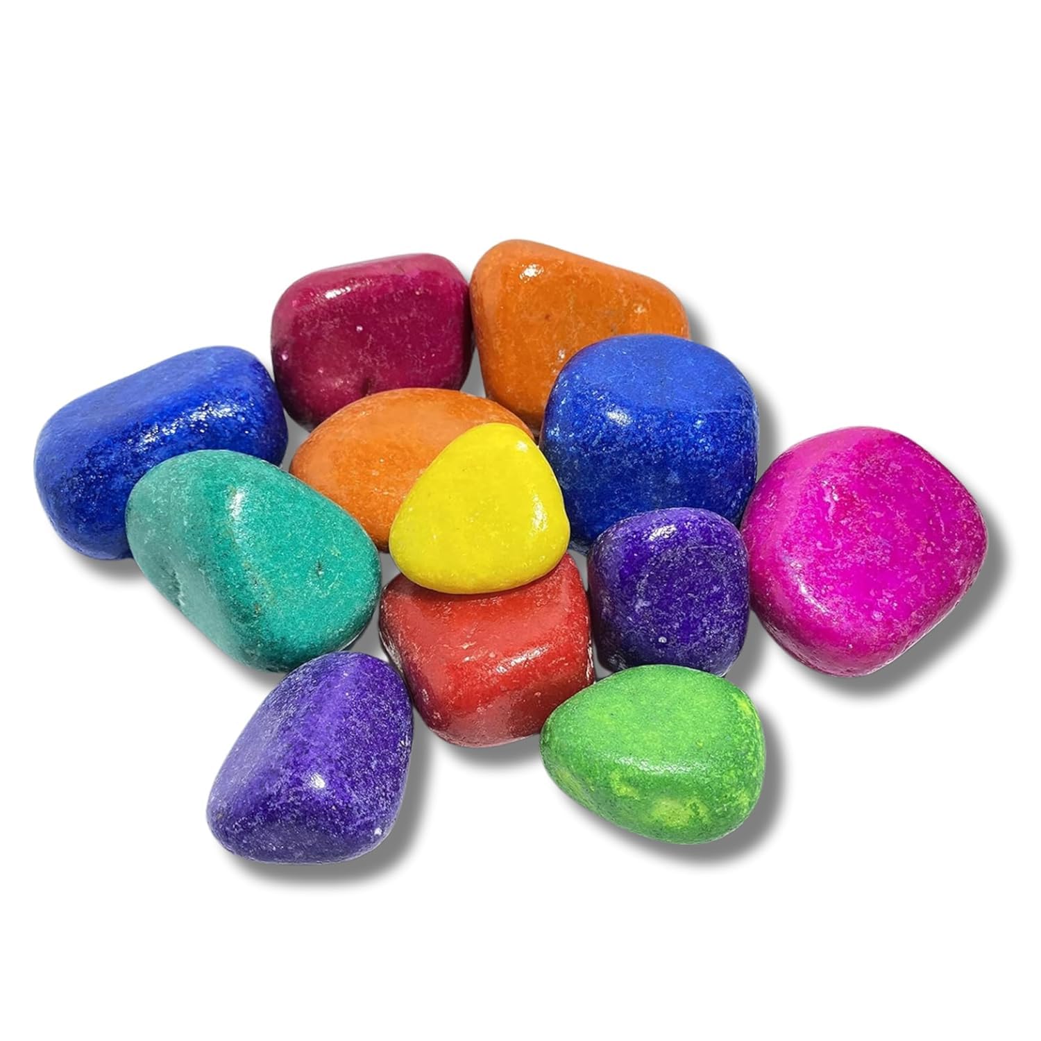 Foodie Puppies Multi-Color Decorative (Multicolor Medium Stone, 5Kg) for Garden/Lawn/Aquarium Decoration Glossy Stones for Home Decorative, Vase Fillers, Aquarium Fish Tank, Garden (Pack of 2)-image-40