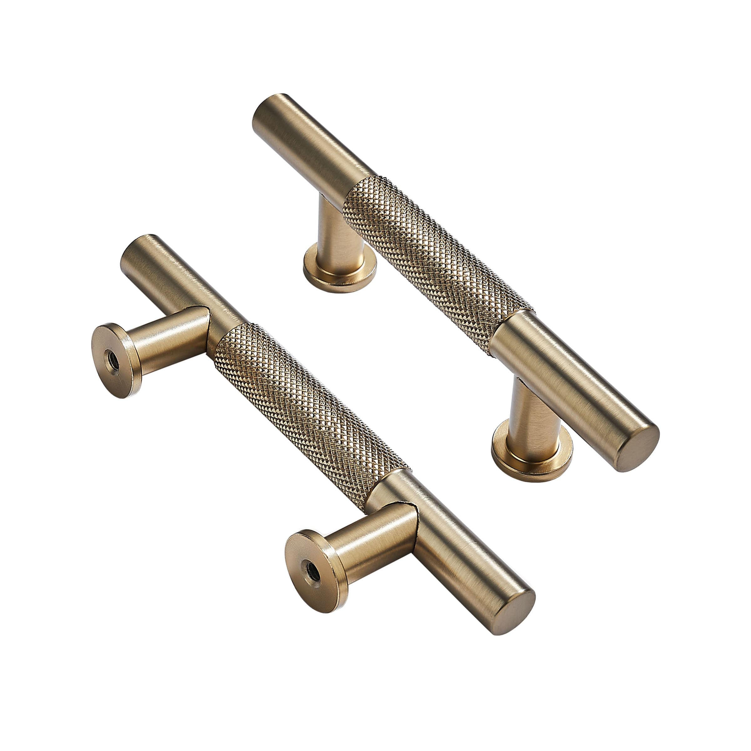 KHTUMEWARE-3041B Brushed Brass Cabinet Pulls CTC 3 in (76 mm) 10-Pack