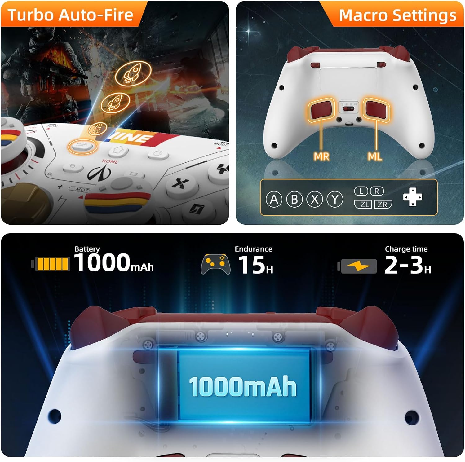 IINE L871 Controller Battery Capacity and Charging Time