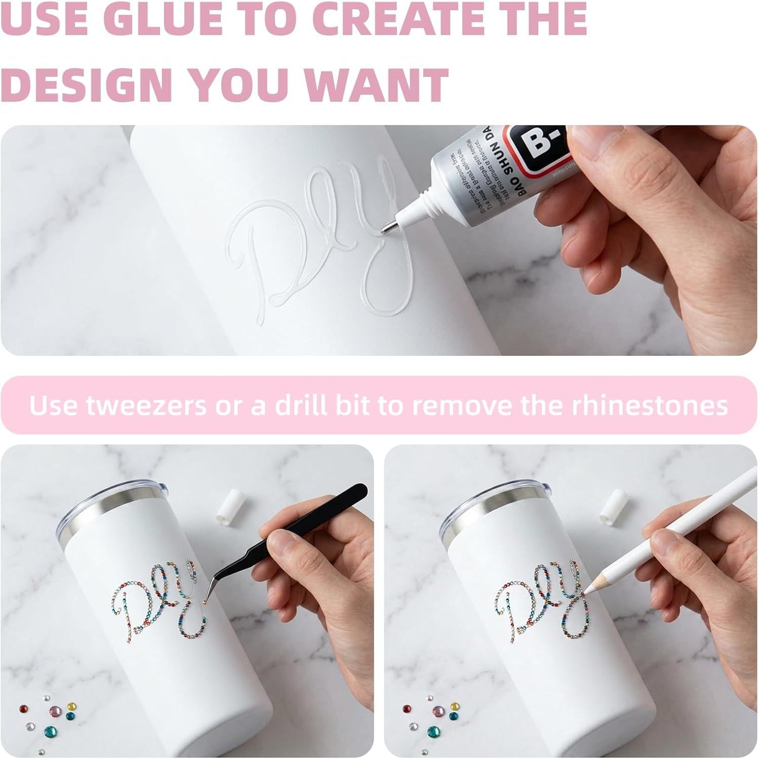 Colorful DIY Resin Rhinestone Kit, 42-Grid Big Bedazzling Kit with 32,000pcs Flatback Gems, Professional Nail Art & Craft Supplies with Picker Pen & Tweezers, for Tumblers, Shoes & Decor. image 5