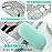 MoKo Double Eyeglass Case, Contact Lens Case with Mirror Tweezers Remover, 2 in 1 Double Sided Portable Contact Lens Box Holder Container Soak Storage Kit Sunglasses Pouch for Men & Women, Green