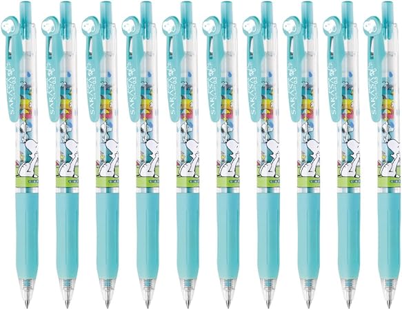 Amazon ゼブラ ジェルボールペン サラサクリップ スヌーピー 0 5 ミルクブルー 10本 Bjj29sn3mkbl ジェルインクボールペン 文房具 オフィス用品
