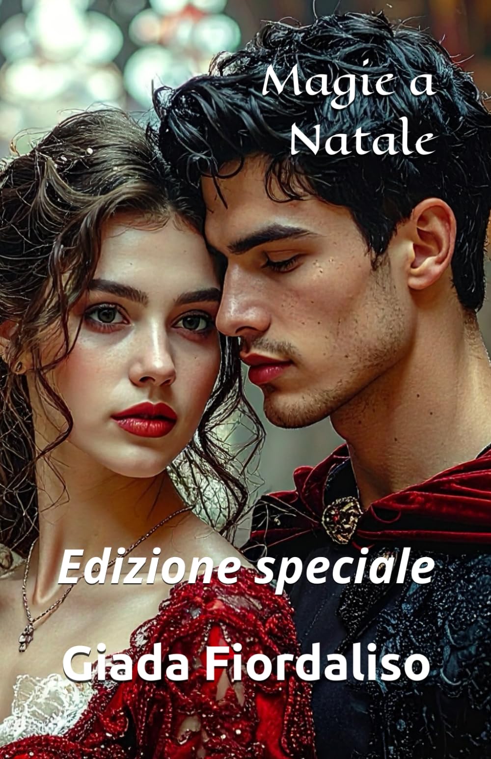 Magie a Natale- Edizione speciale: gli sfondi interni sono illustrati e a colori (ho inserito immagini differenti ogni due-tre capitoli). Copertina con i protagonisti Kelly e Doron: Edizione speciale