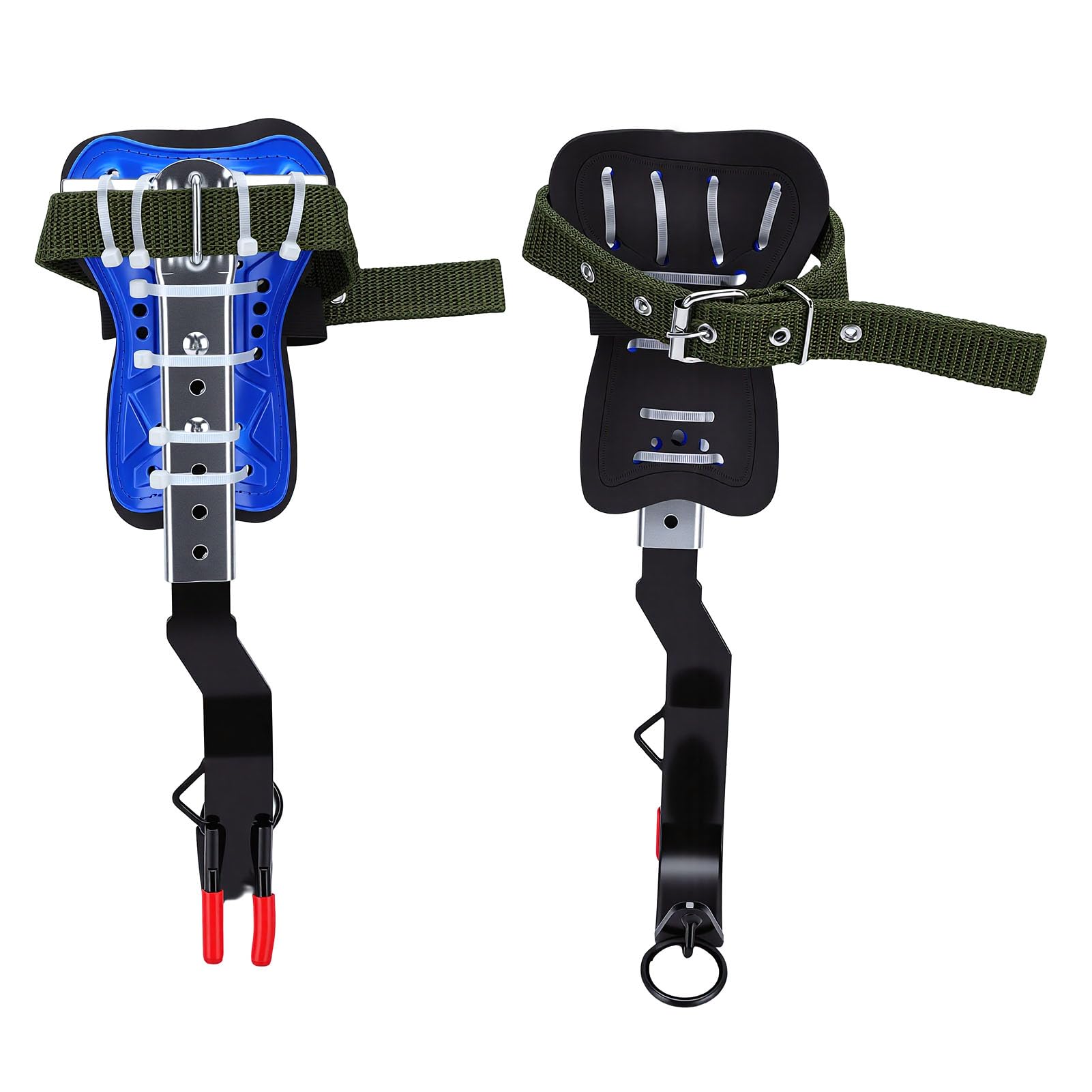 Púas para Trepar árboles con Núcleo de Acero con Revestimiento de PVC Antideslizante, Correas Acolchadas, Cierres de Doble Hebilla para Recolección de Frutas, Cosecha de Huertos,