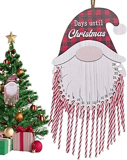 Kids Advent Calendar 2023 | Countdown To Christmas With 24 Candy Cane Countdown Calendar - Wooden Wall Hangings Ornament Countdown Sign, Advent Calendar For Home Decor And Classroom Prizes Tadalu