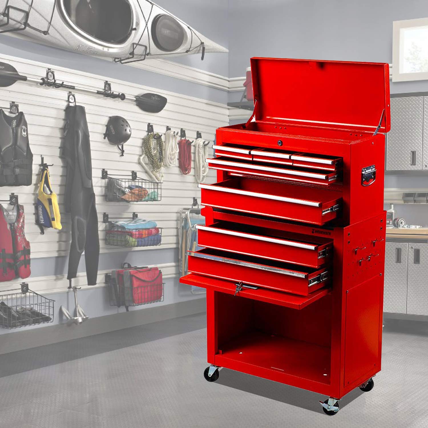 Buy Big Rolling Tool Chest, 8Drawer Big Tool box with Wheels Tool