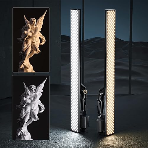 Miniatura 3 de YONGNUO YN660S - Varita de luz LED de mano, 60 W, CRI95, ajustable, 3200-5600K, 21430Lux@1.0 ft, 12 efectos de luz para grabación de video de