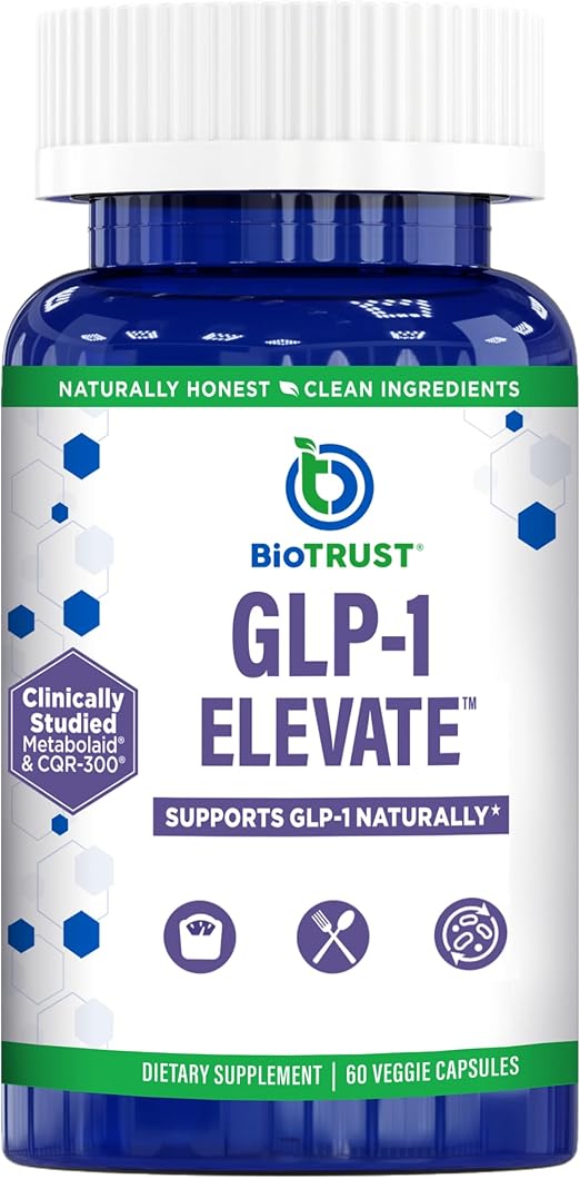 GLP1 Elevate™ - GLP-1 Booster Supplement | Curb Cravings & Support Metabolic Health | Increase Natural Production with Clinically Studied Ingredients | 30 Servings