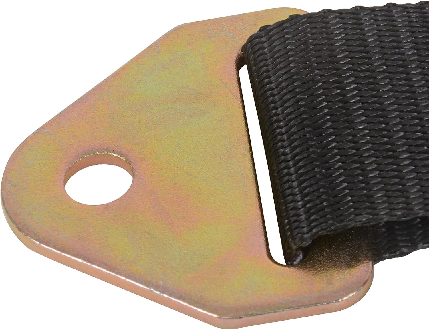 MOTO4U L-Track Adapter Straps Double Stud for Tie-Downs (2 Pack) - Heavy-Duty Extension Straps for Bolt-On Retractable Ratchet Straps to Double Stud L-Track Straps