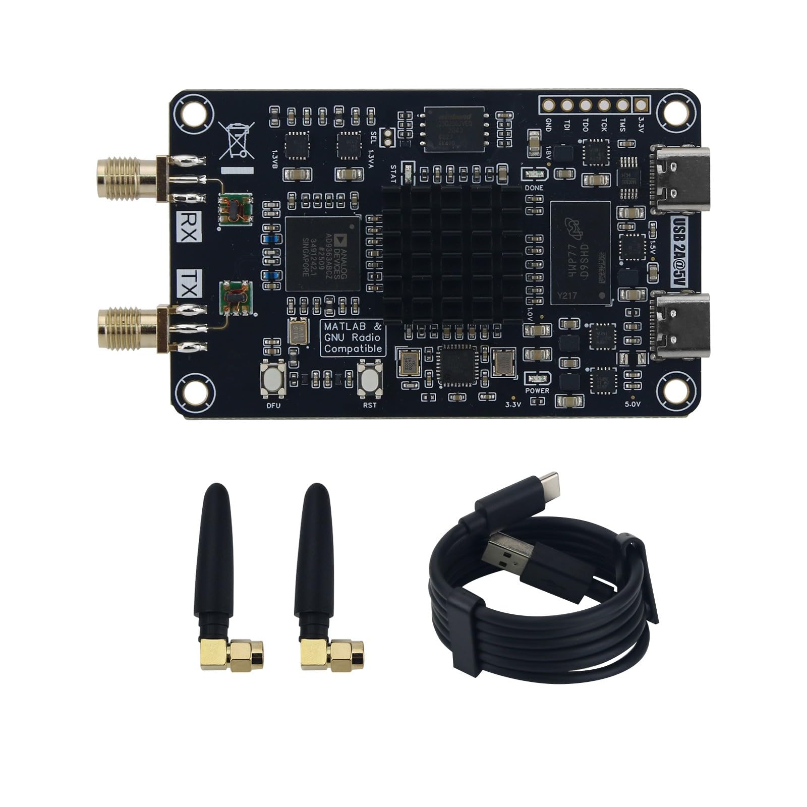 7010+AD9363 Software Defined Radio Entwicklungsboard 70MHz–6GHz Mini SDR Hardware mit USB- & Ethernet-Schnittstellen, SD-Karten-Boot-Unterstützung