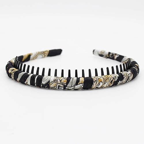 Vista 68 de Diademas negras de moda para mujer, accesorios para el cabello, bandas para la cabeza para el cabello corto, bandas antideslizantes para el cabello