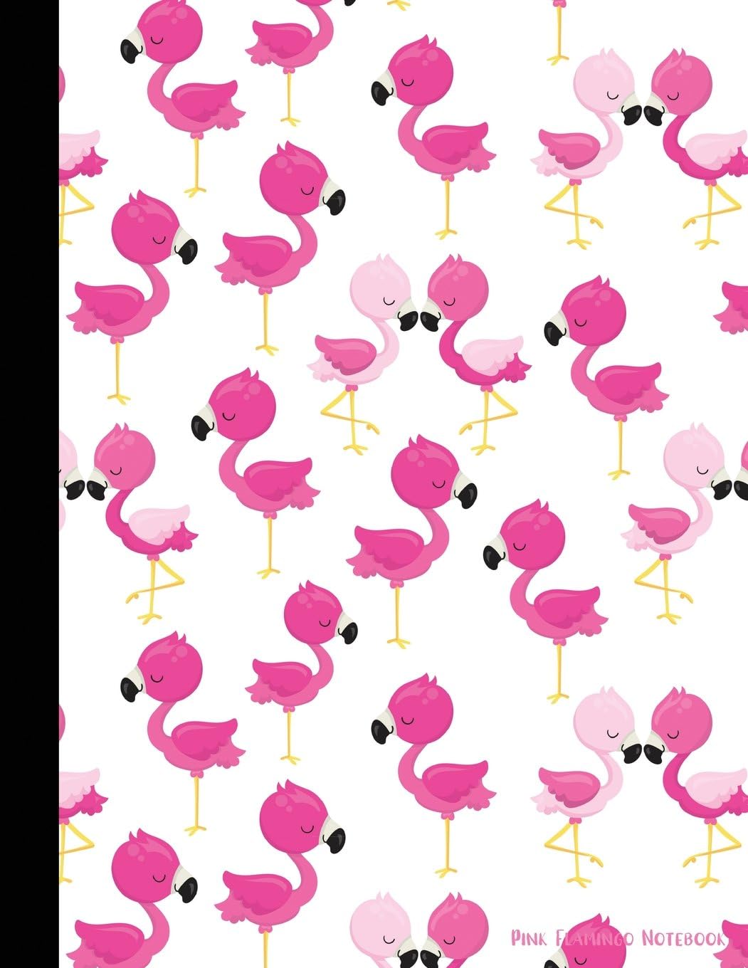 Pink Flamingo Notebook: College Ruled Pink Flamingo Print Blank Journal for School Supplies and Gifts, Standard Letter Size, 100 Pages