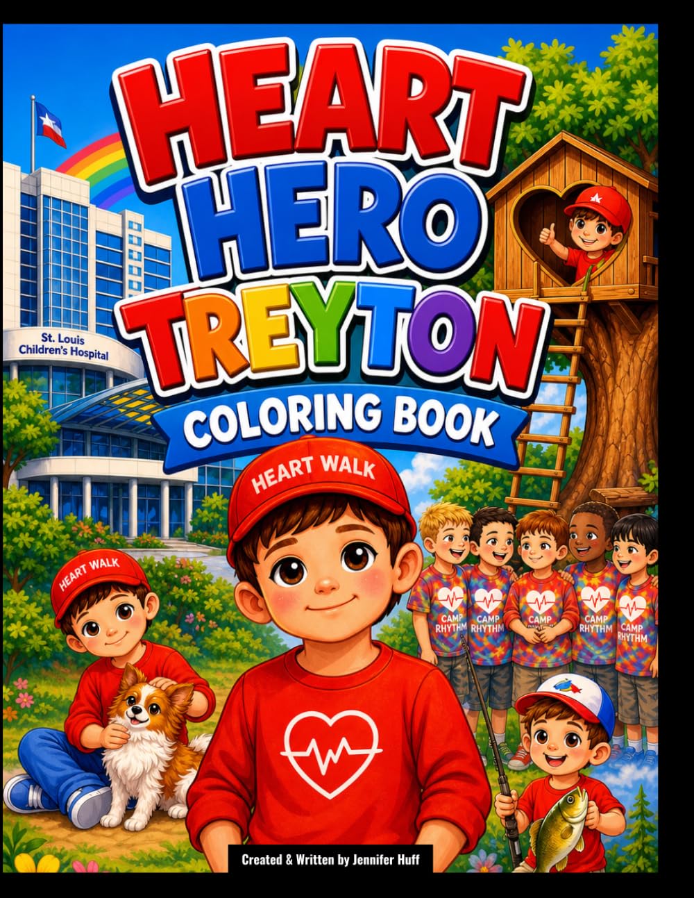 Heart Hero Treyton’s Coloring Book: A Story of Courage, Kindness, and Finding Strength from the Heart