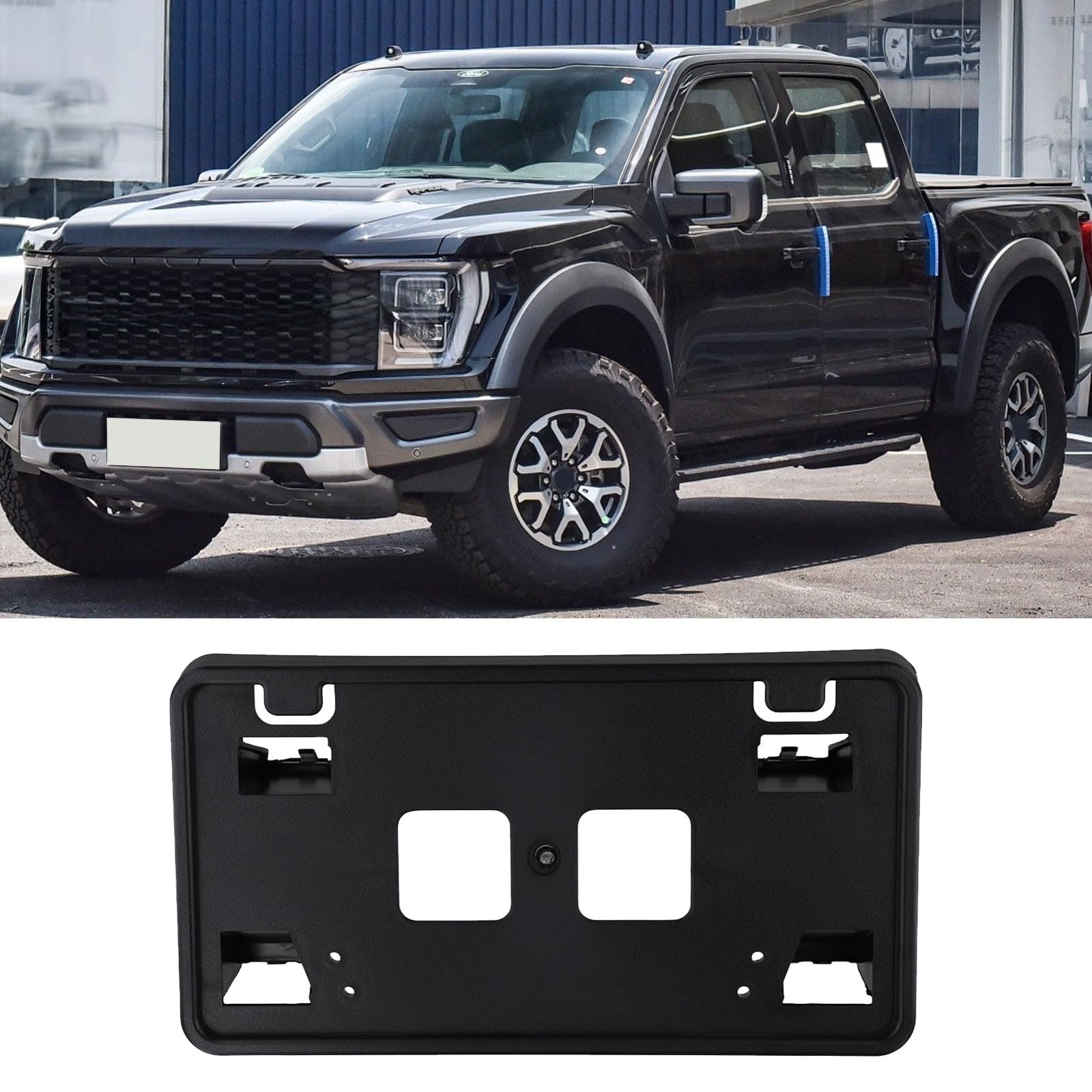 Soporte de matrícula para Ford F-150 (2021-2024), base delantera resistente ML3Z-17A385-AB