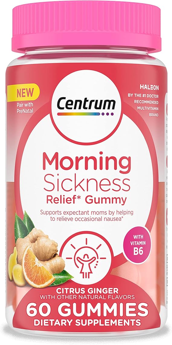 Centrum Morning Sickness Relief Gummies, Citrus Ginger