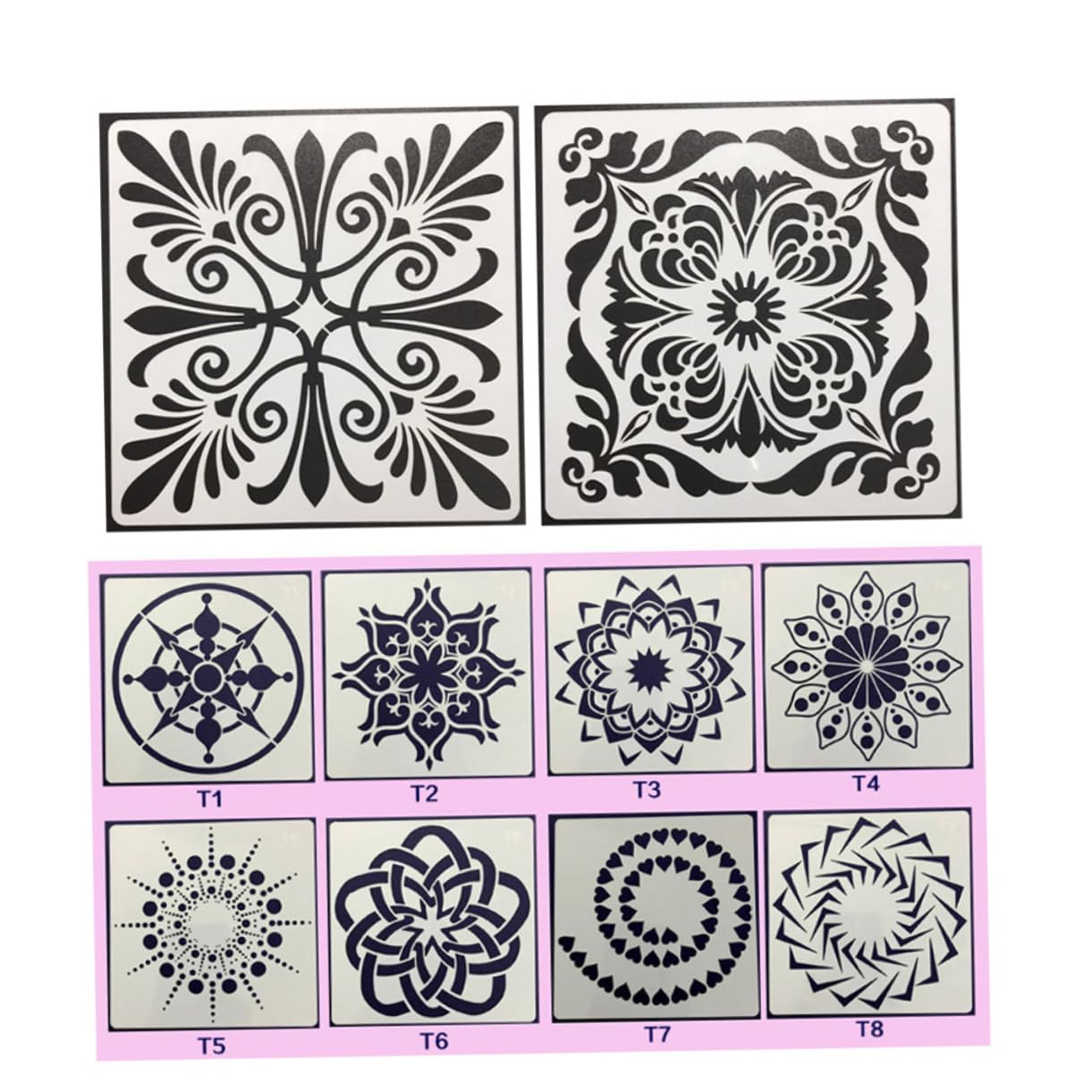 Operitacx 36piezas Plantillas De Mandala Reutilizables Para Pintura y Dibujo Estampas De Decoración Diseño Creativo Para Manualidades y Proyectos De Arte