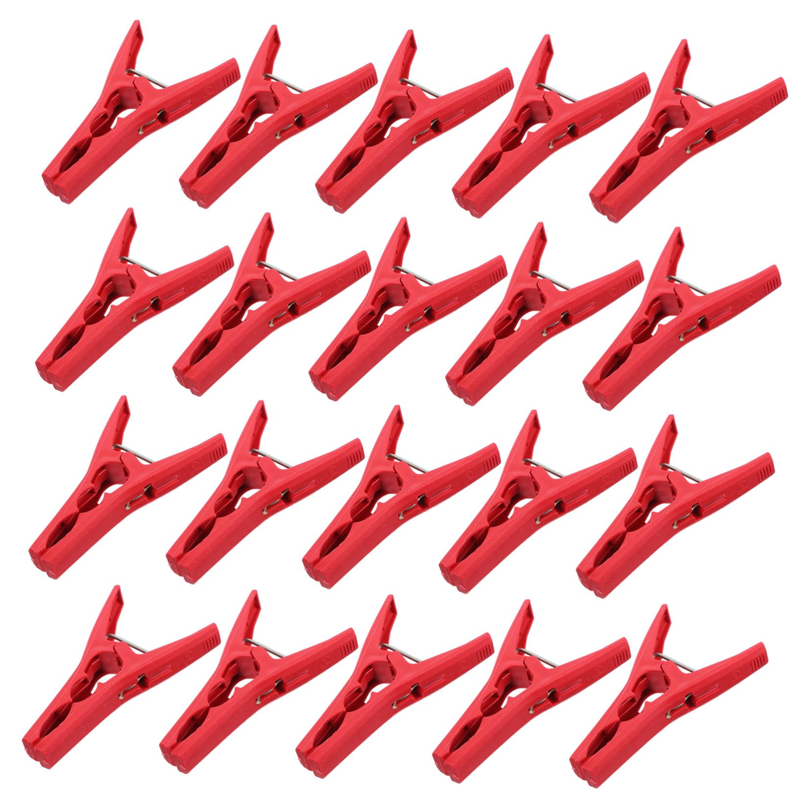 INOOMP Clips de Support pour Plantes en Plastique, Lot de 100, Rouge