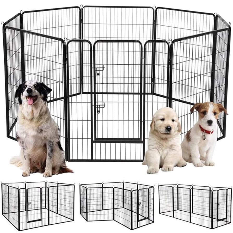 BAOJIADA 犬 サークル ペットフェンス 犬ゲージ 大型犬用 100cm Amazon | BAOJIADA 犬 サークル ペットフェンス 犬ゲージ 大型犬