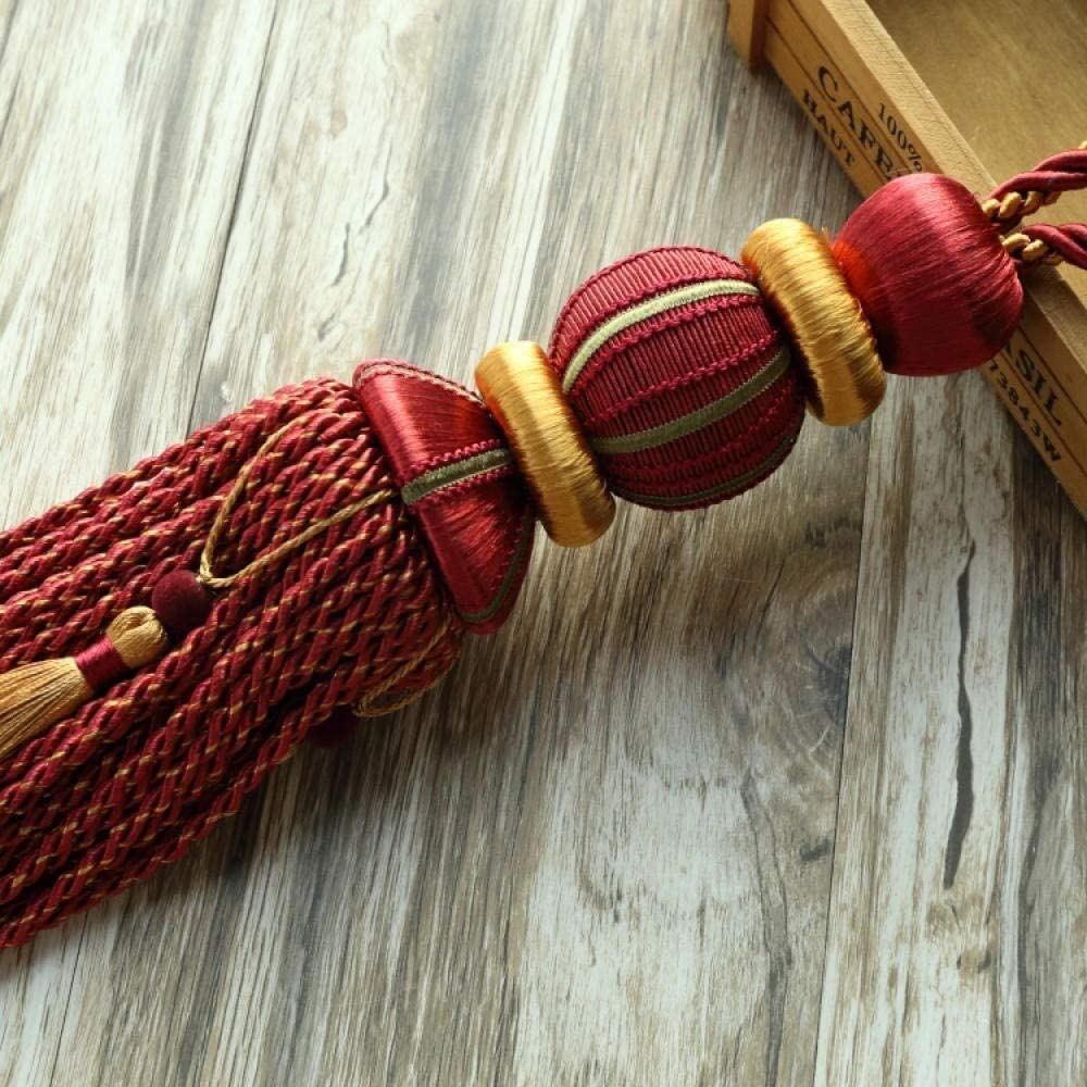 Les rideaux sont attachés à la corde des rideaux Embrasse de rideaux à pompons, corde de rideau, boule à suspendre, pompon épais, sangle de rideau, corde à nouer, accessoires de rideau de style europé